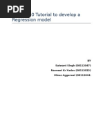 SPSS 16.0 Tutorial To Develop A Regression Model