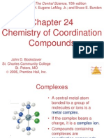 Chemistry of Coordination Compounds: Theodore L. Brown H. Eugene Lemay, Jr. and Bruce E. Bursten