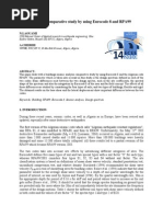 Seismic Analysis Comparative Study by Using Eurocode 8 and RPA99