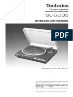 Technics SL-QD33 Turntable