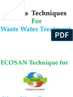 Techniques For Waste Water Treatment