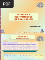 Tecnicas e Instrumentos de Evaluacion