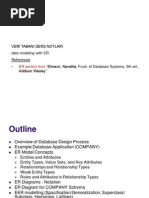 Ders # 2: Veri Tabani Ders Notlari Data Modeling With ER References Addison Wesley"