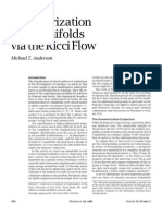 Geometrization of 3-Manifolds Via The Ricci Flow: Michael T. Anderson