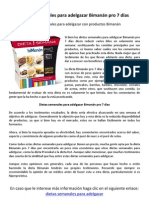 Dietas Semanales para Adelgazar Bimanán Pro 7 Días