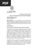 Fiscalía Provincial Corporativa para Delitos de Corrupción de Funcionarios, Del Callao, Abre Investigación A Roberto Martínez