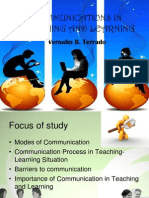 Communications in Teaching and Learning