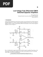 InTech-Low Voltage Fully Differential Cmos Switched Capacitor Amplifiers