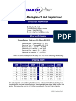 MGT 211 - Management and Supervision: Instructor Information