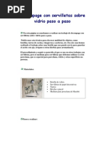 Decoupage Con Servilletas Sobre Vidrio Paso A Paso