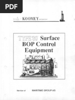 Manual, Type 80 Koomey Unit