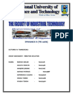 Vibration Isolation Group Project