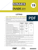 Enade 2011 Letras