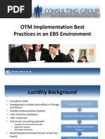 Mauricio Ramirez - OTM Implementation Best Practices