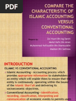 1-Compare The Characteristic of Islamic Accounting Versus Conventional