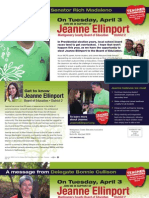 MCEA Direct Mail: Board of Education District 2 Candidate Jeanne Ellinport 