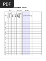 Daily Mood Chart For Mood Tracking Ms