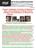 Virginia Saldanha-Ecclesia of Women in Asia and Catherine of Siena Virtual College-Feminist Theology and The Ordination of Women Priests