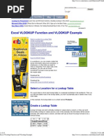 Excel VLookup Function and VLookup Example