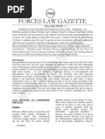 Forces Law Gazette Issue 1