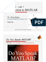 ELG 3125 - Lab 1: Introduction To MATLAB