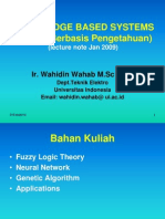 Knowledge Based Systems (Sistem Berbasis Pengetahuan) : Ir. Wahidin Wahab M.SC PH.D