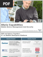 Afaria Capabilities: Mobile Device Management and Security