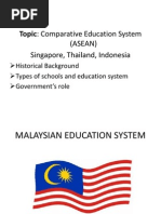 Topic: Comparative Education System: (Asean) Singapore, Thailand, Indonesia