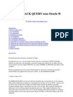 Le Flashback Query Sous Oracle 9i