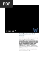 GES Investment Report (GUESS)