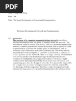 The Purpose of A Computer Communications Network Is To Allow