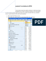 Canonical Correlation in SPSS