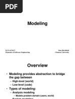 Modeling: ECE 417/617: Elements of Software Engineering Stan Birchfield Clemson University