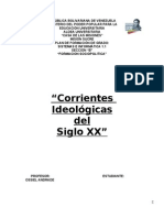 Corrientes Ideologicas Del Siglo 20