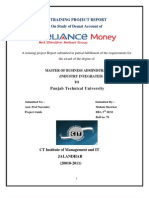 Reliance Money Project Final