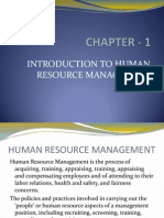 Introduction To Human Resource Management