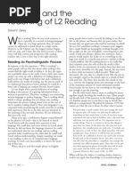 ESKEY - Reading and The Teaching of L2 Reading