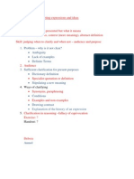 Clarifying and Interpreting Expressions and Ideas - Outline and Distribution