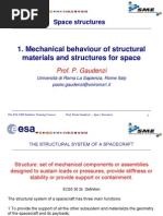 01 Mechanical Behaviour of Structural Materials and Structures For Space