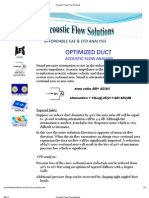 Acoustic Flow Duct Analysis