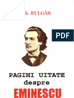 Bulgar, Gh. - Pagini Uitate Despre Eminescu