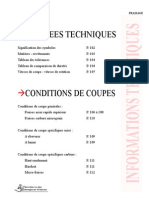 Conditions de Coupe Sunsteel