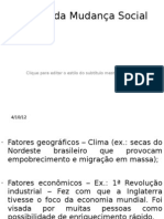 Sociologia - Causas Da Mudança Social