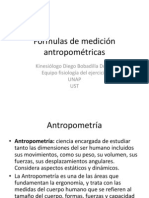 Formulas de Medición Antropométricas