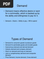 DEmand Anaysis