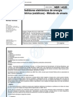 NBR 14520 - Medidores Eletronicos de Energia Eletrica (Estaticos) - Metodo de Ensaio