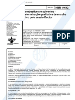 NBR 14642 - Combustiveis E Solventes - Determinacao Qualitativa de Enxofre Ativo Pelo Ensaio