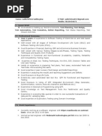 Manual Testing Experienced Resume