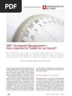 2010 Marketing Review 360 Degree Touchpoint Management