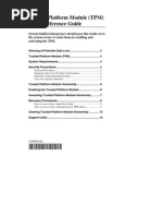 Trusted Platform Module (TPM) Quick Reference Guide